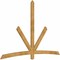 Ekena Millwork Alberta Rough Sawn Timber Gable Bracket, Western Red Cedar, 96"W x 64"H x 2"D x 4"F, 16/12 Pitch GBW096X64X0204ALB00RWR - alternate 2